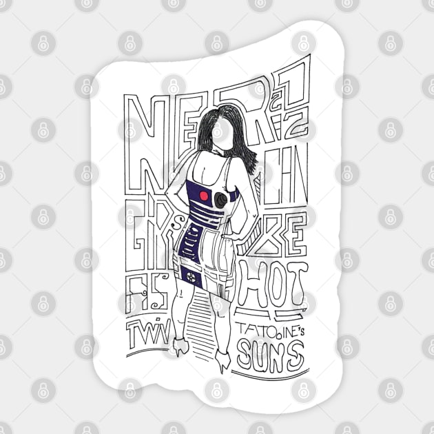 NERD GIRLS ARE HOT Sticker by RebelJediDude